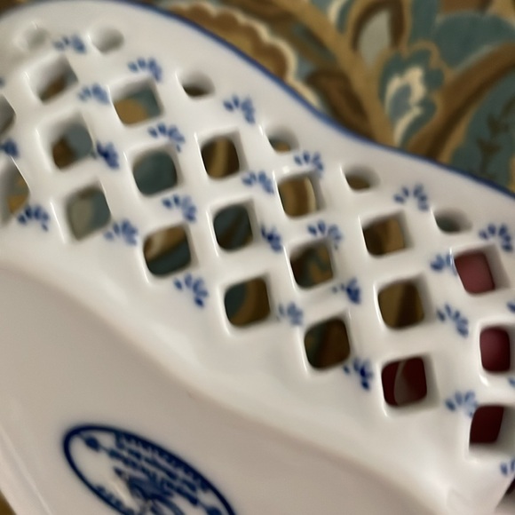 NEW Blue and White Delft Porcelain painted trinket tray or teabag holder or… - Picture 3 of 11